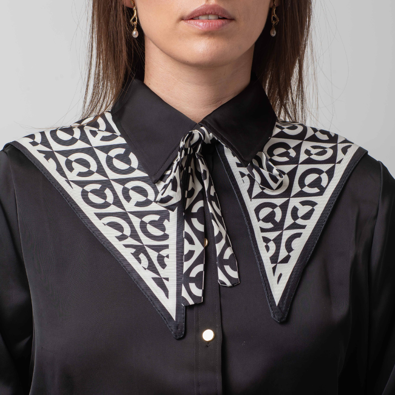 SHAWL COLLAR - BLACK ECLIPSE