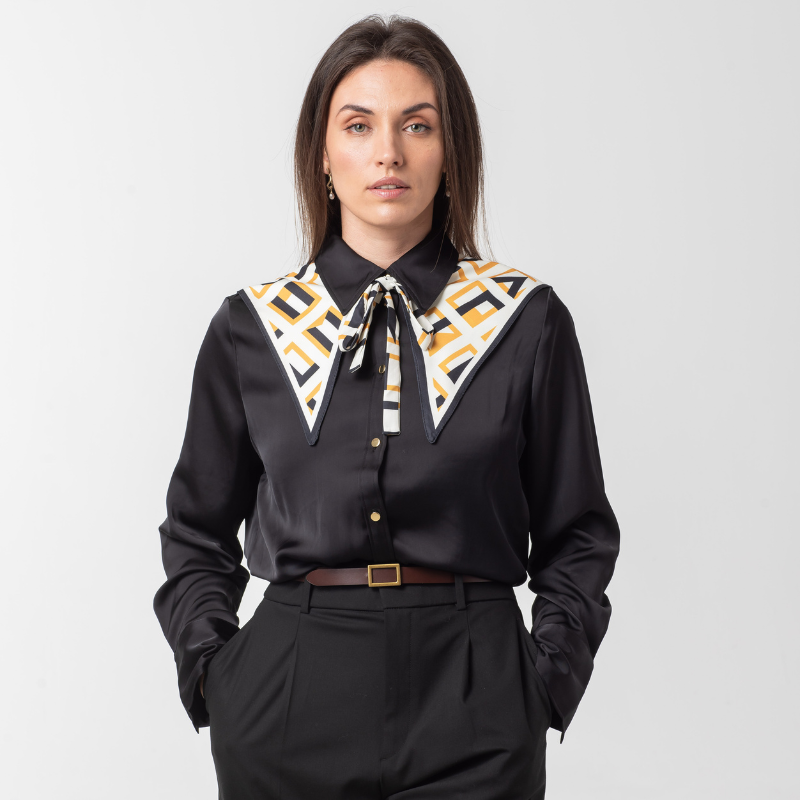 SHAWL COLLAR - AMBER