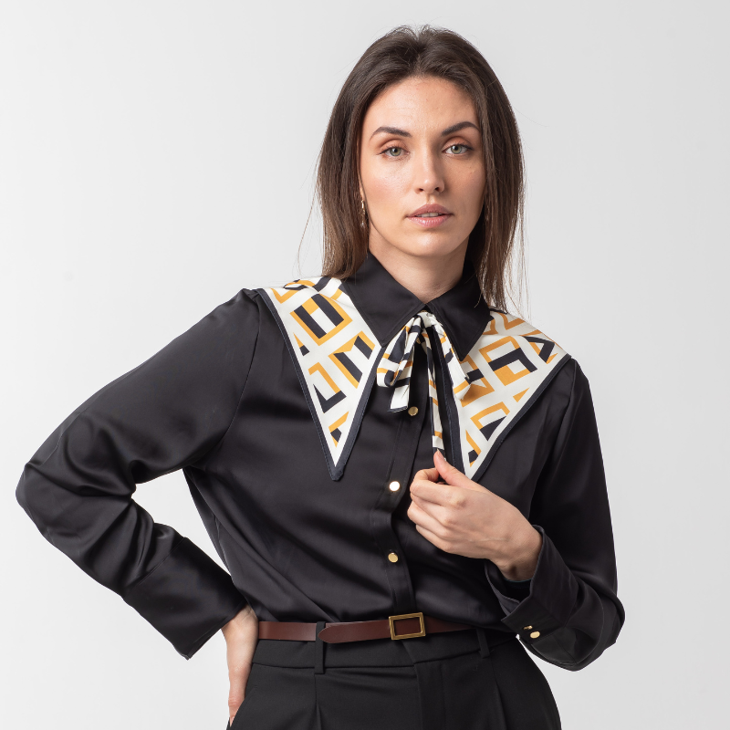 SHAWL COLLAR - AMBER