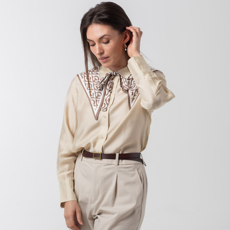 SHAWL COLLAR - CAMEL ECLIPSE