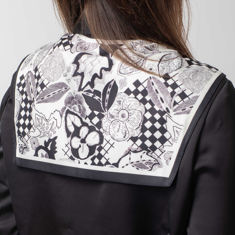 SHAWL COLLAR - MIDNIGHT BLOOM