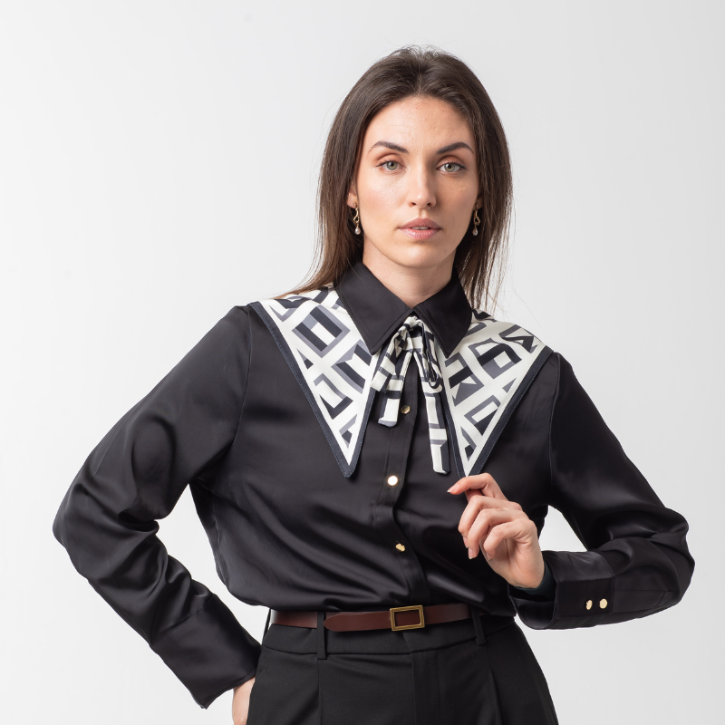 SHAWL COLLAR - LE NOIR ET BLANC