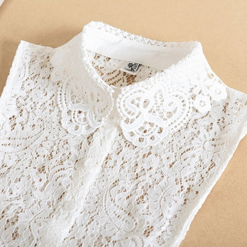 VIOLET CROCHET LACE FAUX COLLAR