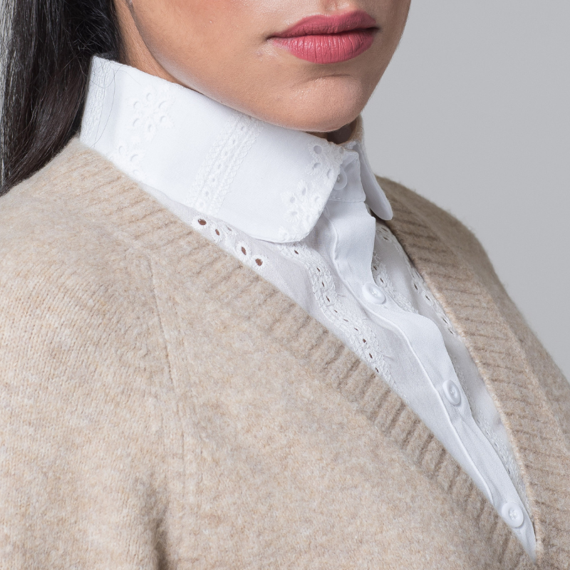 ELLE EMBROIDERED FALSE COLLAR